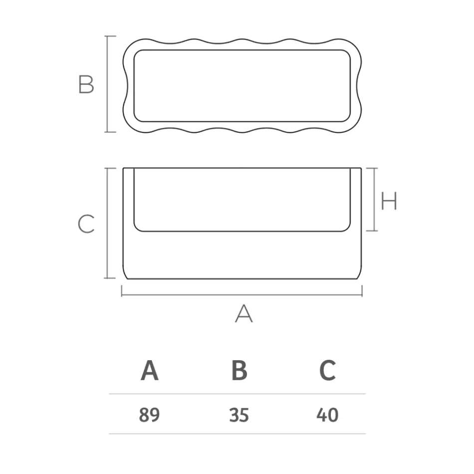 Vase d'extérieur en polyéthylène coloré fabriqué en Italie - Messy Viadurini