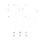 Vase d'extérieur rectangulaire en polyéthylène coloré fabriqué en Italie - Gris Viadurini