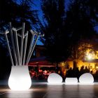 Vase Drop design lumineux d'extérieur en polyéthylène fabriqué en Italie - Monita Viadurini