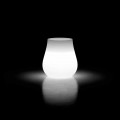 Vase lumineux pour design extérieur Drop en polyéthylène fabriqué en Italie - Monita
