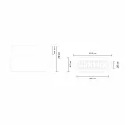 Vase intérieur ou extérieur, jardinière en plastique 3 dimensions - Pandora par Myyour Viadurini