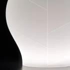 Vase de jardin lumineux en polyéthylène blanc, fabriqué en Italie - Loto Viadurini