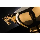 Vase d'intérieur en céramique blanche ou or 24 carats fait à la main en Italie - Jacky Viadurini