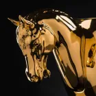 Vase d'intérieur en céramique blanche ou or 24 carats fait à la main en Italie - Jacky Viadurini