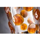 Vase d'intérieur en verre de Murano avec détails colorés Made in Italy - Mirtos Viadurini