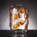Vase d'intérieur en verre de Murano avec détails colorés Made in Italy - Mirtos