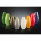 Vase d'intérieur en verre soufflé de Murano coloré fabriqué en Italie - Asper Viadurini