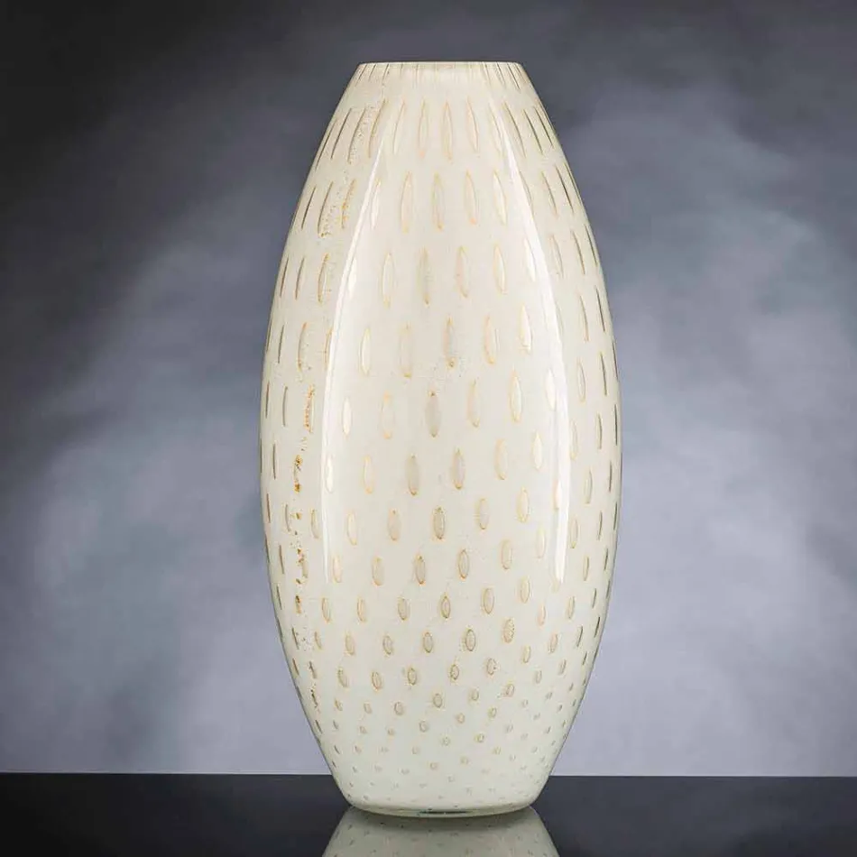 Vase d'intérieur en verre soufflé de Murano coloré fabriqué en Italie - Asper Viadurini