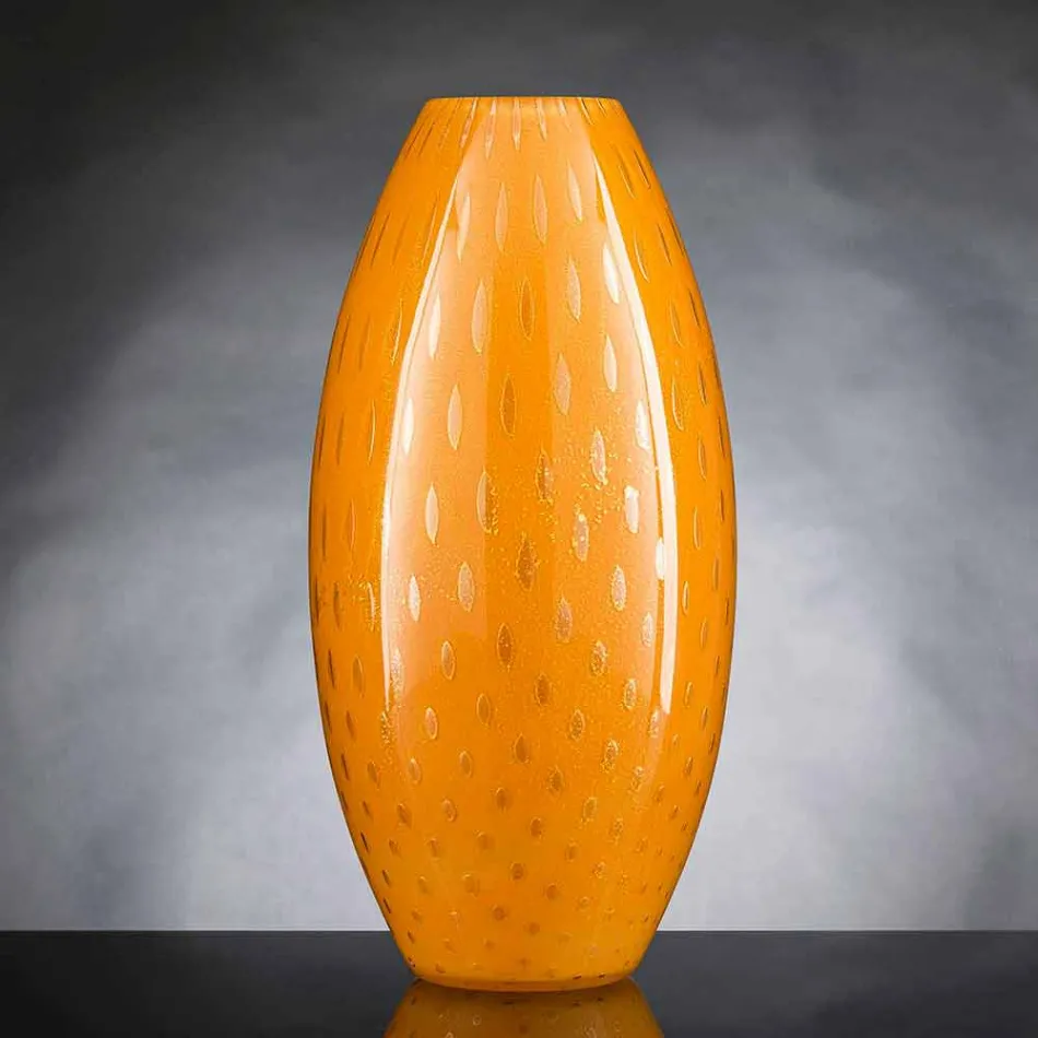 Vase d'intérieur en verre soufflé de Murano coloré fabriqué en Italie - Asper Viadurini