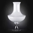 Vase d'intérieur moderne en verre blanc et transparent fabriqué en Italie - Portos Viadurini