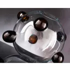 Vase d'intérieur rond en verre de Murano soufflé fabriqué en Italie - Astore Viadurini