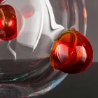 Vase d'intérieur rond en verre de Murano soufflé fabriqué en Italie - Astore Viadurini