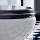 Vase de sol design classique dos au mur en céramique Made in Italy - Marwa Viadurini