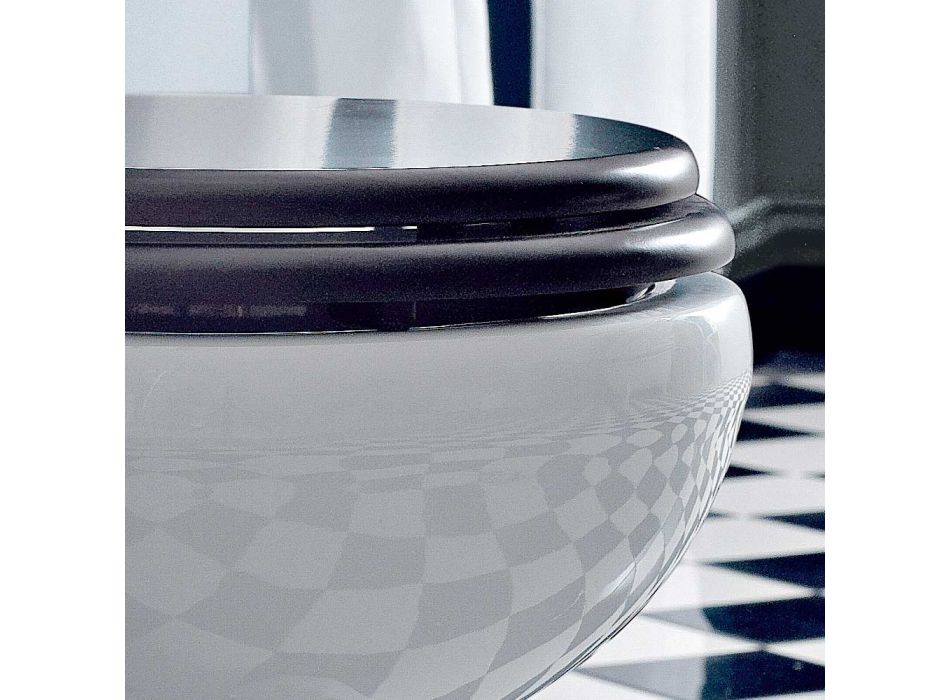 Vase de sol design classique dos au mur en céramique Made in Italy - Marwa Viadurini