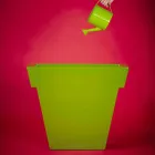 Vase décoratif coloré Slide Le vase moderne en polyéthylène fabriqué en Italie Viadurini