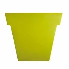 Vase décoratif coloré Slide Le vase moderne en polyéthylène fabriqué en Italie Viadurini