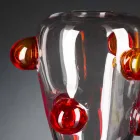 Vase décoratif d'intérieur en verre soufflé de Murano fabriqué en Italie - Rovigo Viadurini