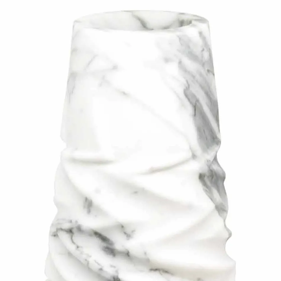 Vase Décoratif Arabesque en Marbre Fabriqué en Italie - Brock Viadurini