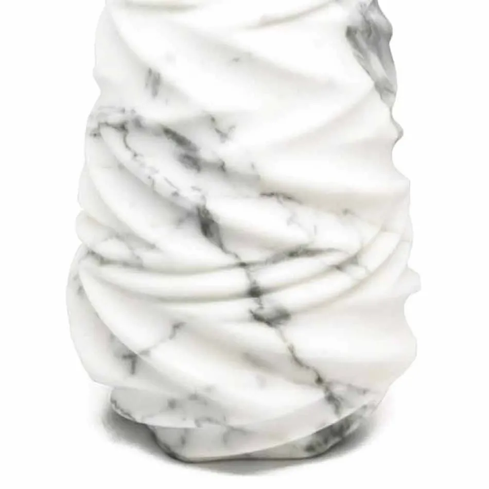 Vase Décoratif Arabesque en Marbre Fabriqué en Italie - Brock Viadurini