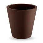 Vase décoratif rond en polyéthylène coloré fabriqué en Italie - Mengo Viadurini