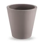 Vase décoratif rond en polyéthylène coloré fabriqué en Italie - Mengo Viadurini