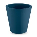 Vase décoratif rond en polyéthylène coloré fabriqué en Italie - Mengo Viadurini