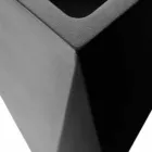 Vase décoratif carré en polyéthylène fabriqué en Italie - Bonina Viadurini