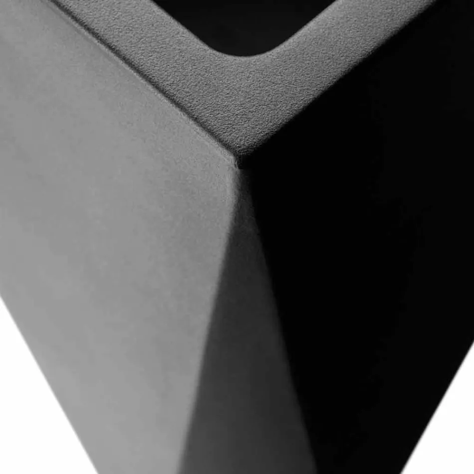 Vase décoratif carré en polyéthylène fabriqué en Italie - Bonina Viadurini