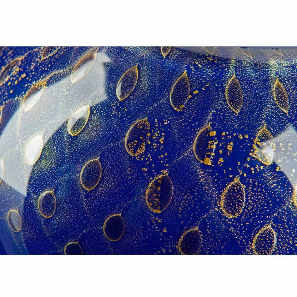 Vase Décoratif en Verre Soufflé de Murano Coloré Fabriqué en Italie - Barletta Viadurini