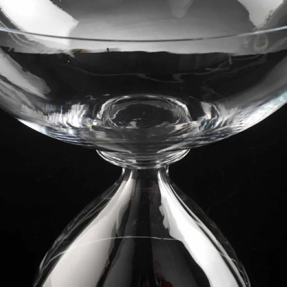 Vase décoratif en verre soufflé fabriqué à la main en Italie - Serena Viadurini