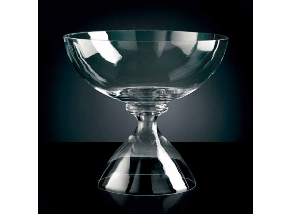 Vase décoratif en verre soufflé fabriqué à la main en Italie - Serena Viadurini