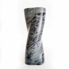 Vase décoratif moderne en marbre Bardiglio Fiorito fabriqué en Italie - Dido Viadurini