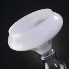 Vase Décoratif Moderne en Verre Blanc et Transparent Fabriqué en Italie - Vulcano Viadurini