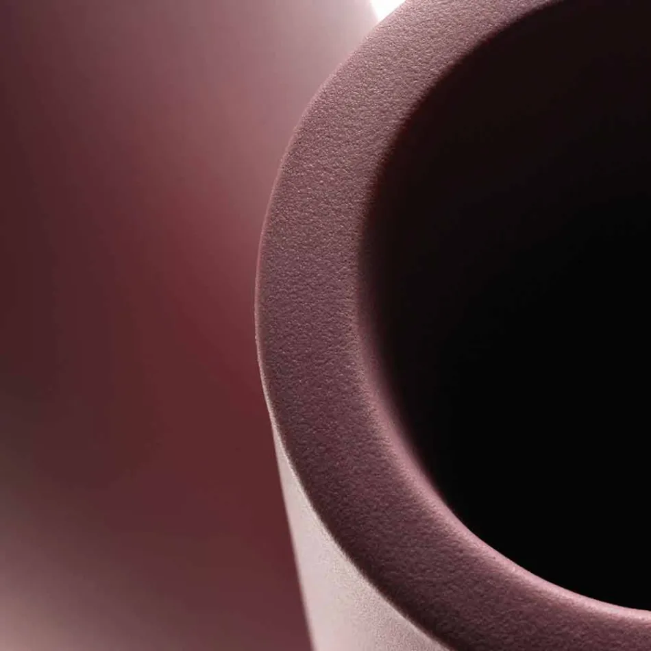 Vase décoratif réversible en polyéthylène de design Made in Italy - Nadai Viadurini