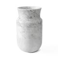 Vase Décor en Marbre de Carrare Blanc et Design Marquinia Noir - Calar