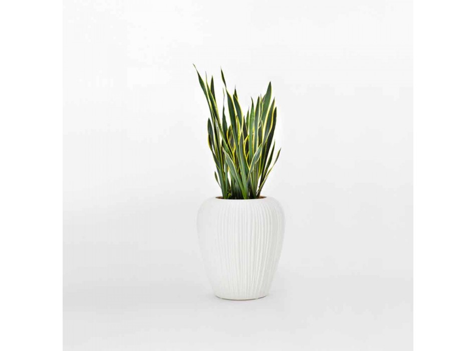 Vase de décoration d'intérieur ou d'extérieur en polyéthylène 2 pièces - Skin by Myyour Viadurini