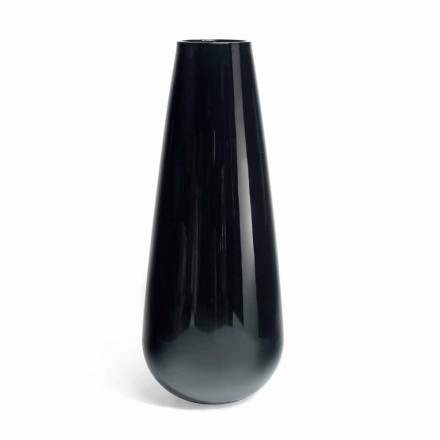 Vase extérieur design décoratif en polyéthylène fabriqué en Italie - Menea Viadurini