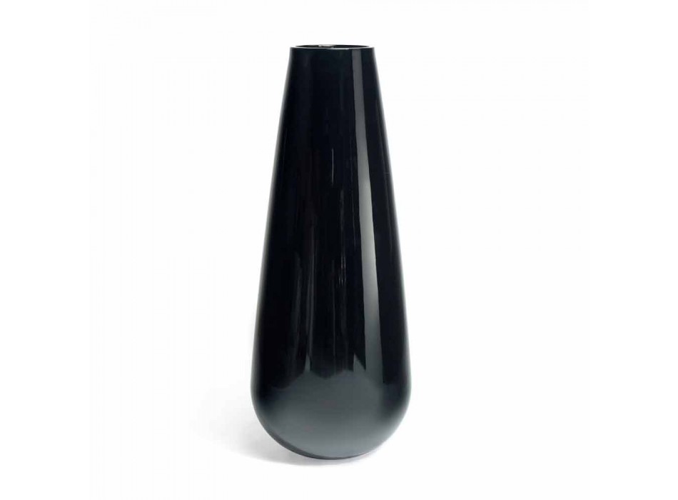 Vase extérieur design décoratif en polyéthylène fabriqué en Italie - Menea Viadurini