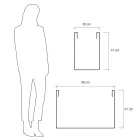 Pot séparateur de jardin en polyéthylène coloré fabriqué en Italie - Maddison Viadurini