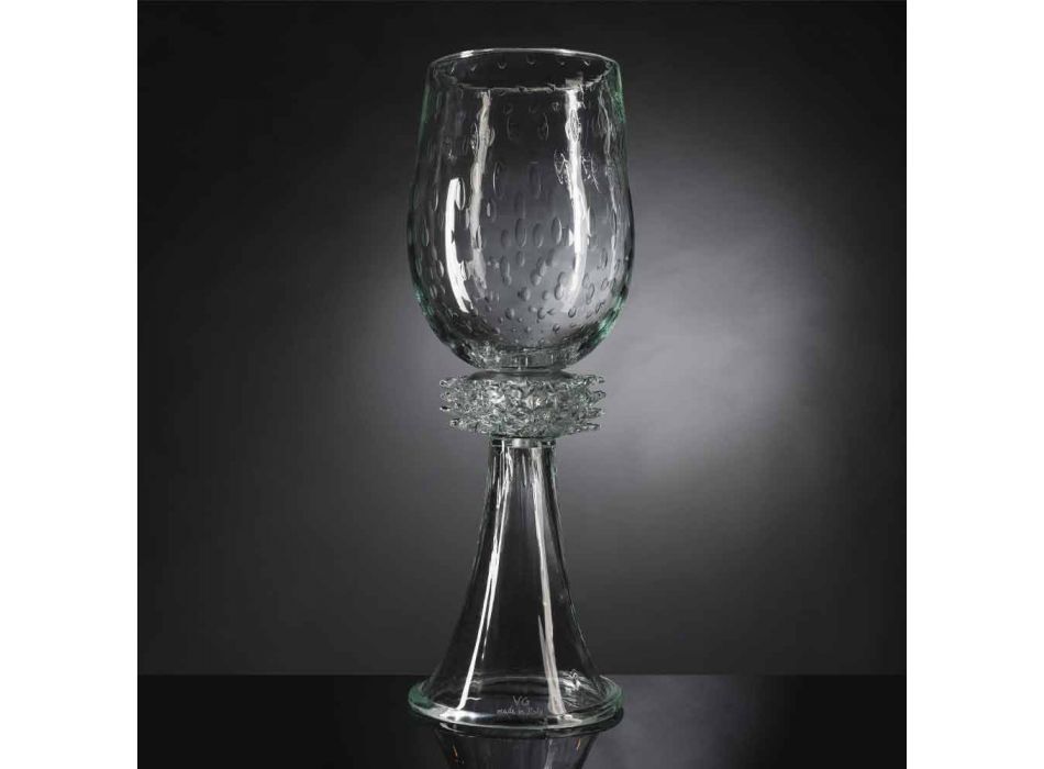 Vase d'intérieur élégant en verre de Murano soufflé fabriqué en Italie - Copernicus Viadurini
