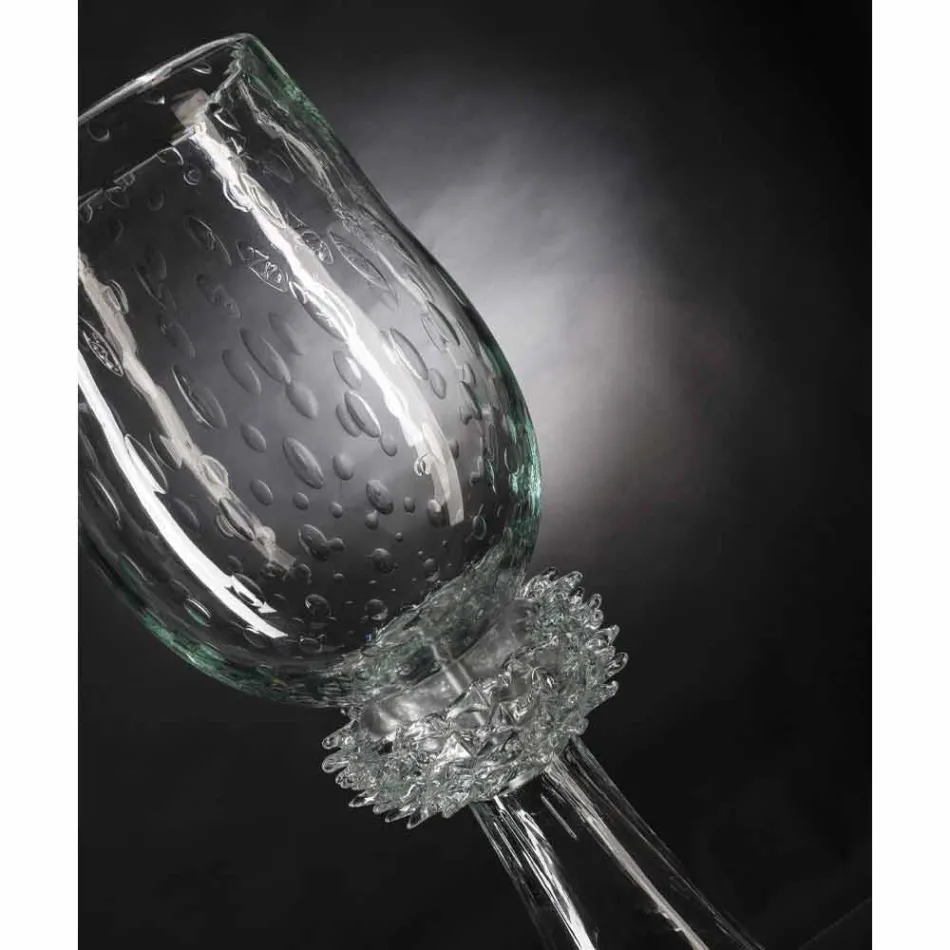 Vase d'intérieur élégant en verre de Murano soufflé fabriqué en Italie - Copernicus Viadurini