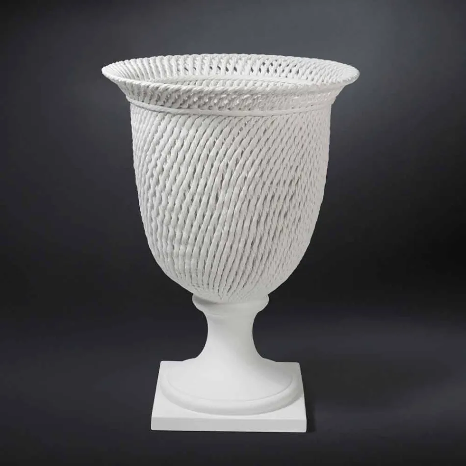 Vase d'intérieur élégant en céramique fait à la main en Italie - Napoleone Viadurini