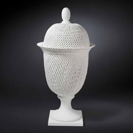 Vase d'intérieur élégant en céramique fait à la main en Italie - Napoleone Viadurini