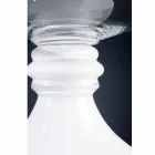 Vase d'intérieur élégant en verre blanc et transparent fabriqué en Italie - Allegra Viadurini