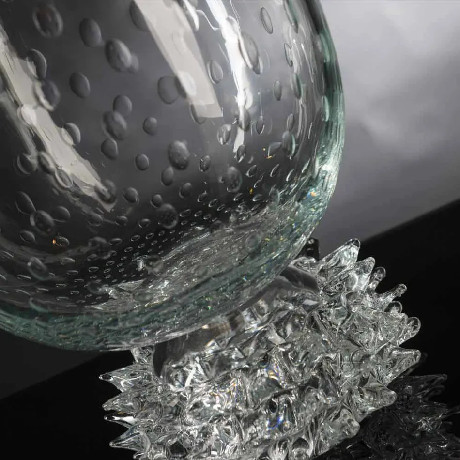 Vase d'intérieur élégant en verre de Murano fabriqué en Italie - Copernicus Viadurini