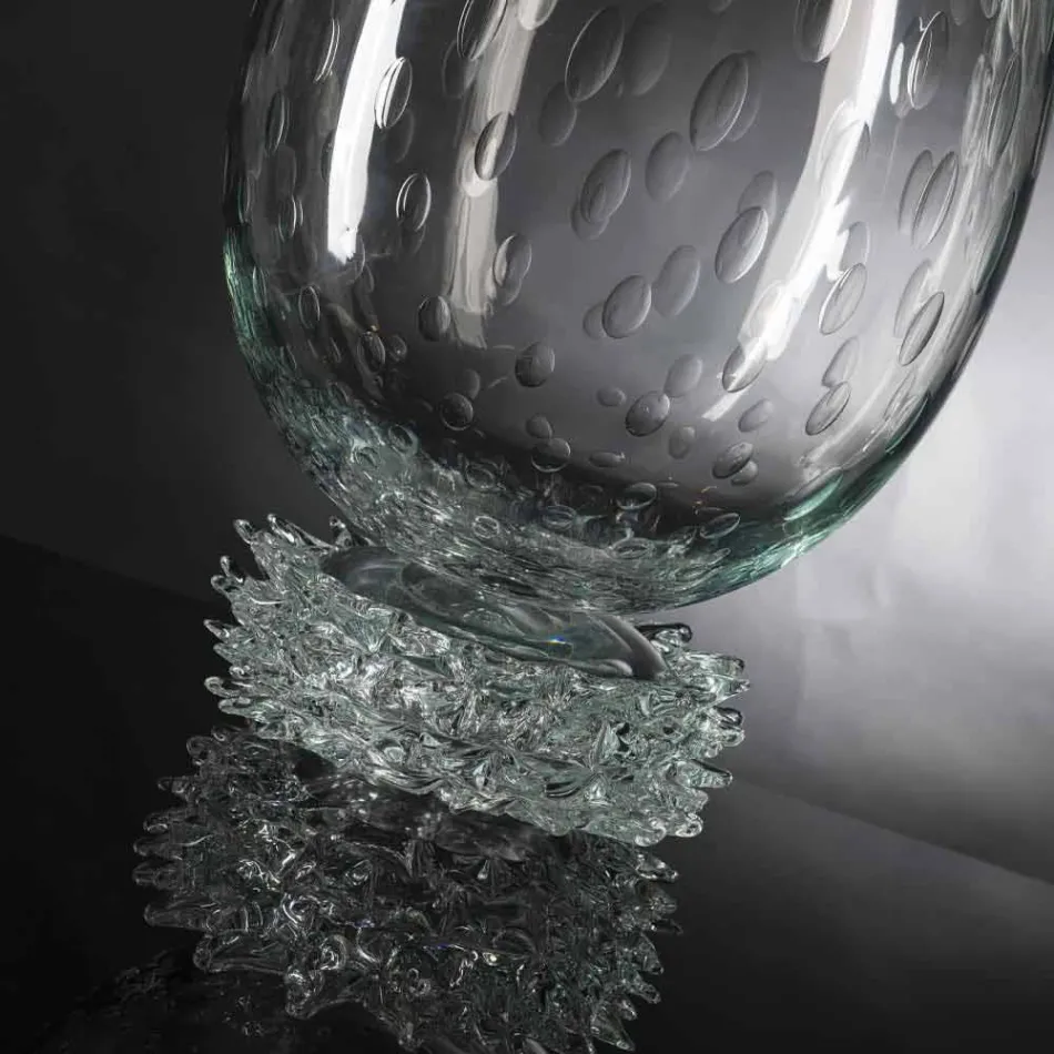 Vase d'intérieur élégant en verre de Murano fabriqué en Italie - Copernicus Viadurini