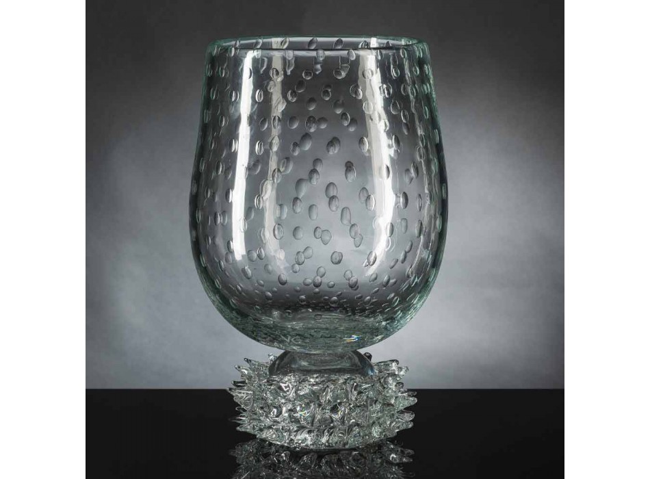 Vase d'intérieur élégant en verre de Murano fabriqué en Italie - Copernicus Viadurini