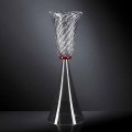 Vase d'intérieur élégant en verre de Murano soufflé fabriqué en Italie - Inverso