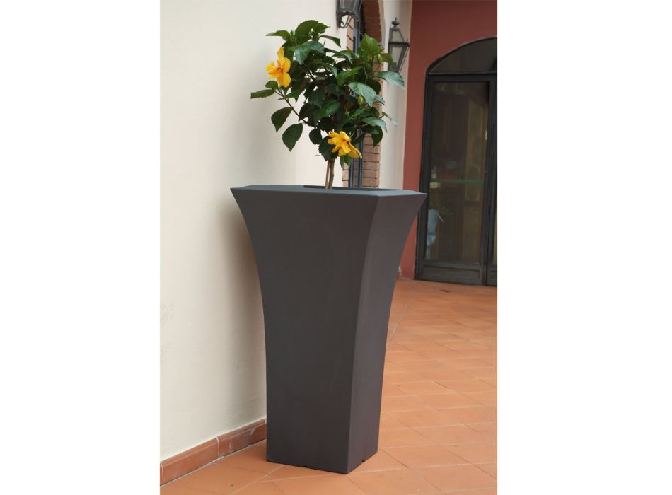 Pot de fleurs de jardin en polyéthylène coloré Made in Italy - Tremont Viadurini