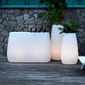 Jardinière Vase en plastique lumineux, Design en 3 tailles, 2 pièces - Pandora par Myyour